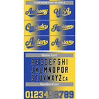 Custom Royal Gold-Black Gradient Fashion Authentic Baseball Jersey