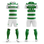 Custom Green Casual Printing Sportswear Soccer Sets Jersey