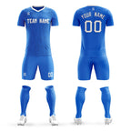 Custom Royal Printing Outdoor Breathable Soccer Sets Jersey