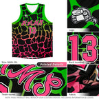 Custom Black Gold-Brown Spotted Graffiti Pattern Sports Uniform Basketball Jersey