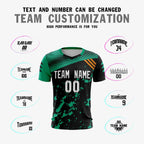 Custom Black White Green Breathable Sport Soccer Tops Jersey