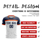 Custom White Navy Breathable Sport Soccer Tops Jersey
