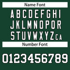 Custom Green White-Black Classic Style Authentic Baseball Jersey