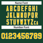 Custom Green Gold-White Classic Style Authentic Baseball Jersey