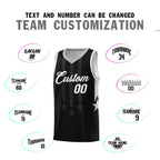 Custom Black Gray and White Gradient Star Graffiti Pattern Sports Uniform Basketball Jersey