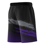 Custom Black Grey and Purple Graffiti Pattern Sports Uniform Basketball Jersey
