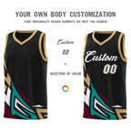 Custom Black Gradient Graffiti Pattern Sports Uniform Basketball Jersey