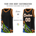 Custom Black Gradient Graffiti Pattern Sports Uniform Basketball Jersey
