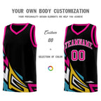 Custom Black Gradient Graffiti Pattern Sports Uniform Basketball Jersey
