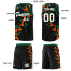 Custom Black Boomerang Pattern Sets Basketball Jersey