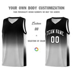 Custom Black Gray Gradient Fashion Sets Sports Uniform Basketball Jersey