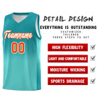 Custom Aqua Bright Green Gradient Fashion Sets Sports Uniform Basketball Jersey