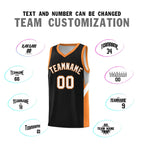 Custom Black Gold Orange Side Design Sets Sports Uniform Basketball Jersey