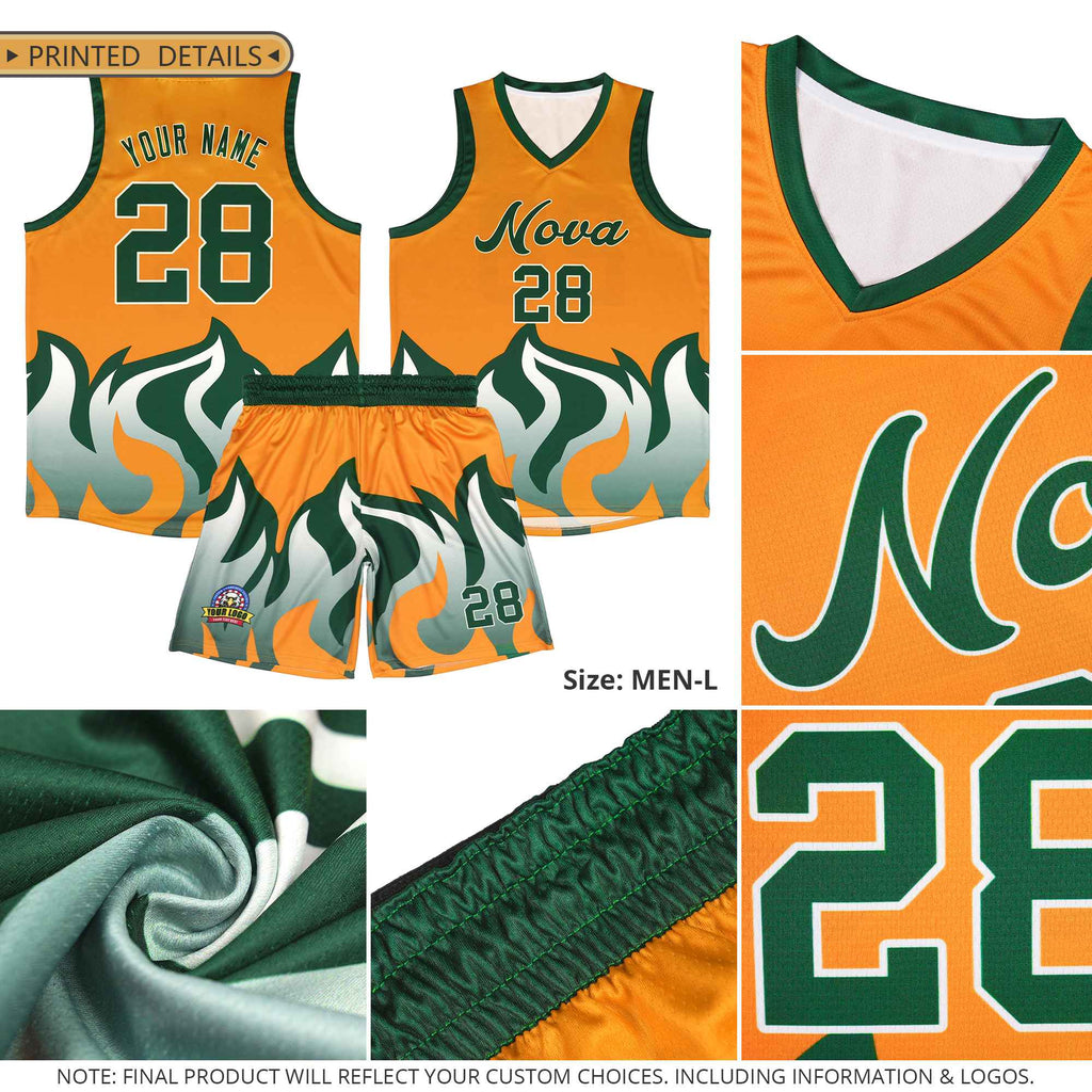 Custom Aqua Purple Hem Flame Pattern Fashion Sports Uniform Basketball jersey