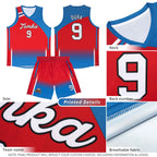 Custom Aqua Orange Gradient Fashion Sets Sports Uniform Basketball Jersey