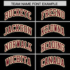 Custom Black Crimson-Khaki Classic Tops Basketball Jersey
