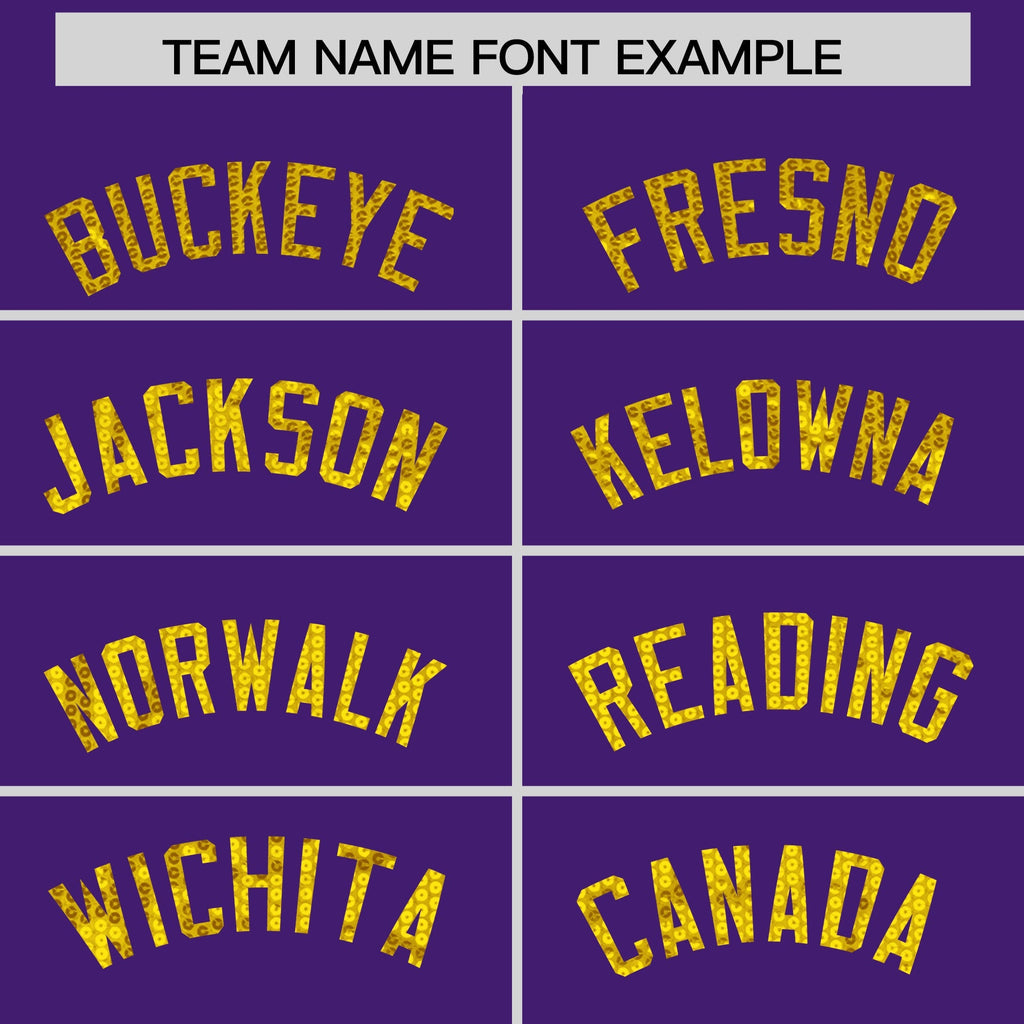 Custom Purple Sequined Tops Athletic Basketball Jersey