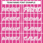 Custom Pink White Stripe Fashion Design Full Button Authentic Baseball Jersey