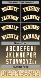 Custom Black Khaki-White Gradient Stripe Fashion Authentic Baseball Jersey