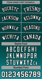 Custom Aqua white-Black Gradient Stripe Fashion Authentic Baseball Jersey