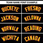 Custom Black Gold Full Button Design Authentic Baseball Jersey