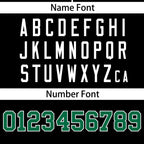 Custom Black Kelly Green Full Button Design Authentic Baseball Jersey