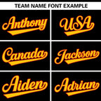 Custom Black Gold Full Button Design Authentic Baseball Jersey