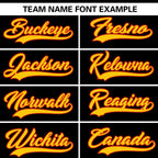 Custom Black Gold Full Button Design Authentic Baseball Jersey