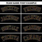 Custom Black Classic Style Authentic Stand Collar Baseball Jersey