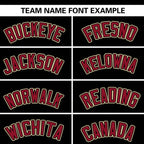 Custom Black Classic Style Authentic Stand Collar Baseball Jersey