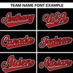 Custom Black Classic Style Authentic Stand Collar Baseball Jersey