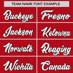 Custom Red Black Personalized Raglan Sleeves Round-Neck Hockey Jersey