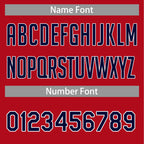 Custom Red Navy White-Navy Classic Tops Basketball Jersey