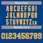 Custom Royal Yellow-White Classic Tops Casual Basketball Jersey