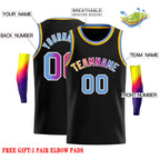 Custom Black Pink-White Classic Tops Casual Basketball Jersey