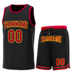 Custom Black Crimson Classic Sets Basketball Jersey