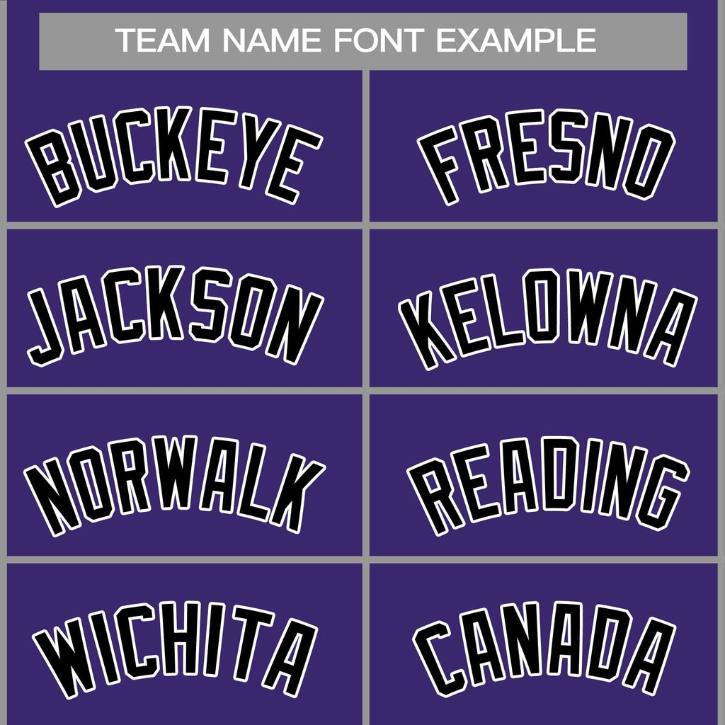 Custom Purple Black-White Classic Tops Casual Basketball Jersey