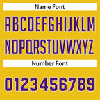 Custom Yellow Purple-White Classic Tops Men Casual Basketball Jersey