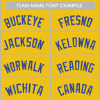 Custom Yellow Royal-White Classic Tops Casual Basketball Jersey