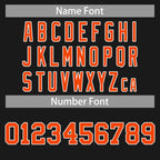 Custom Black Orange-White Classic Tops Casual Basketball Jersey