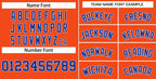 Custom Orange Royal-White Classic Tops Men Casual Basketball Jersey