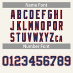 Custom Cream Navy-Red Classic Tops Casual Basketball Jersey