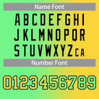 Custom Yellow Neon Green Gradient Fashion Tops Basketball Jersey