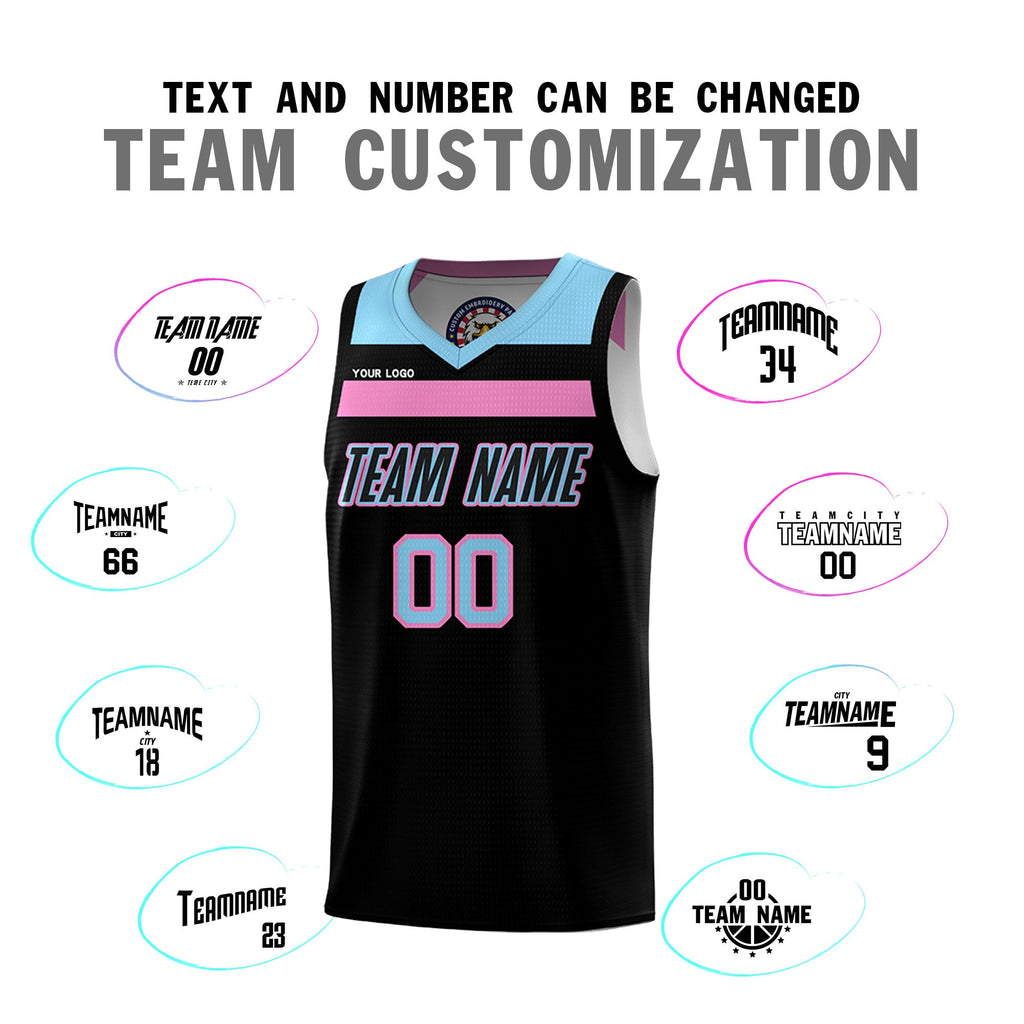 Fans-Made | Custom White Red Black-Light Blue Double Side Sets Basketball Uniform-Arizona Driven ¨C Available for Reorder