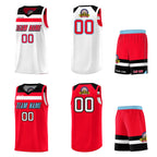 Fans-Made | Custom White Red Black-Light Blue Double Side Sets Basketball Uniform-Arizona Driven ¨C Available for Reorder