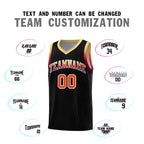 Custom Black Khaki Wave Pattern Sports Uniform Basketball Jersey