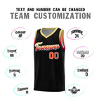 Custom Black Khaki Wave Pattern Sports Uniform Basketball Jersey