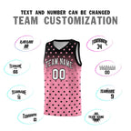 Custom Black Bright Green Gradient Start Pattern Basketball Jersey Sets