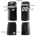 Custom Black Dot Scatter Graffiti Pattern Sports Uniform Basketball Jersey