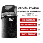 Custom Black Dot Scatter Graffiti Pattern Sports Uniform Basketball Jersey